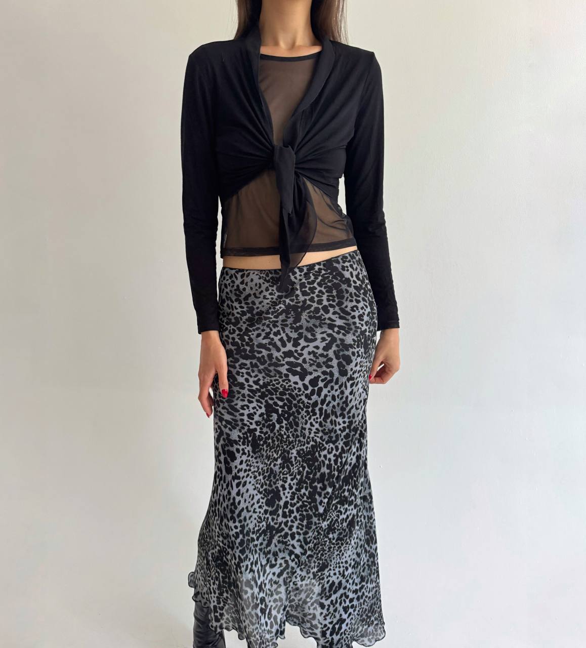 Vintage viscose wrap top