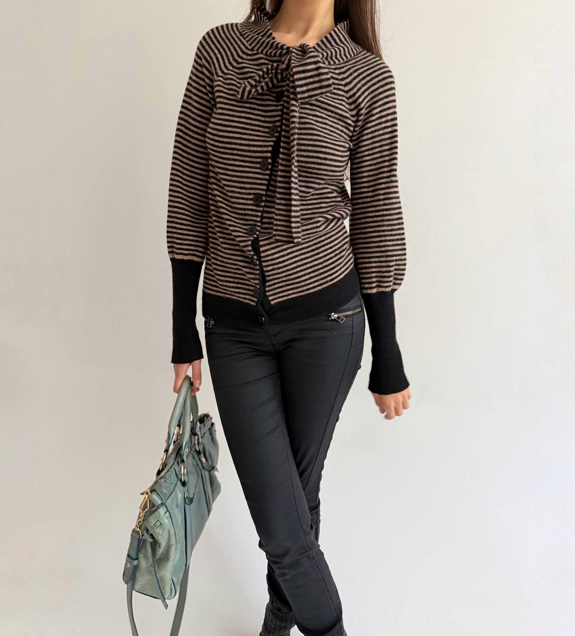 Vintage wool and angora cardigan