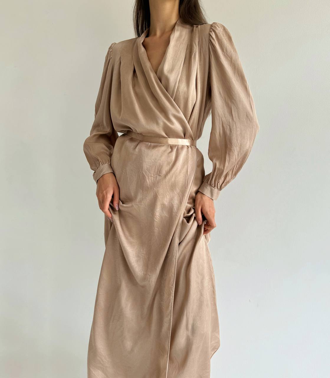 Vintage La Perla silk robe from 60s