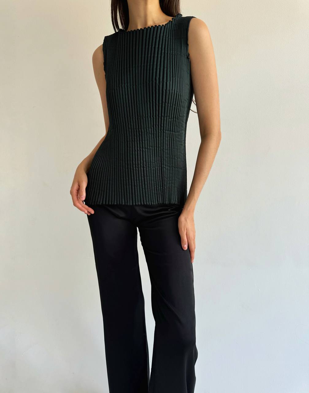 Vintage avant garde pleated top