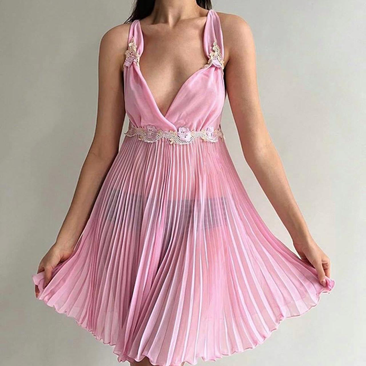 Vintage pink coquette night gow and robe