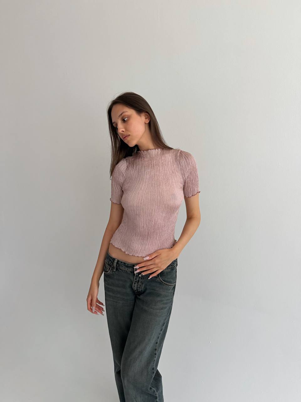 Vintage pleated avant garde blouse