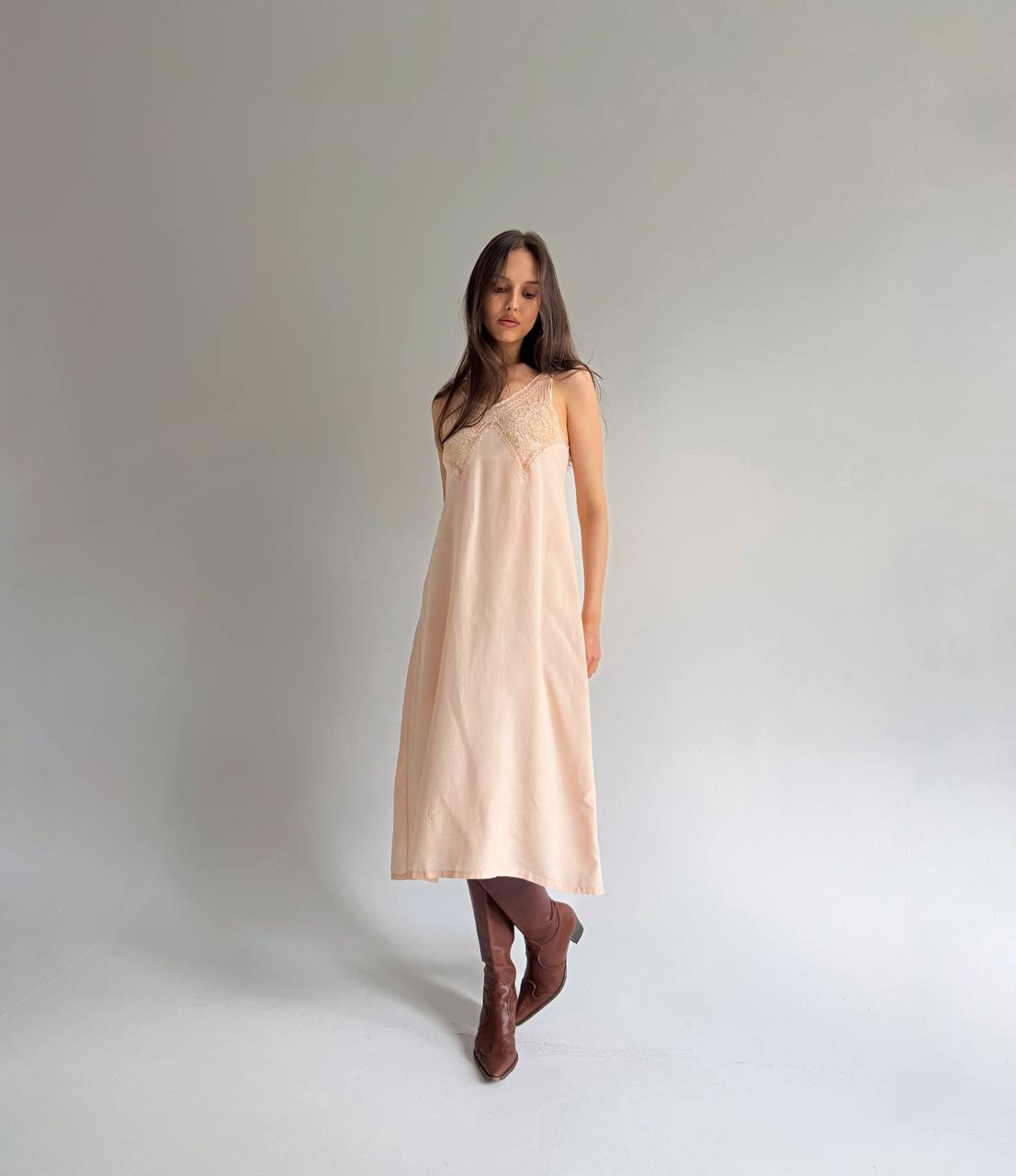 Vintage pure silk slip dress
