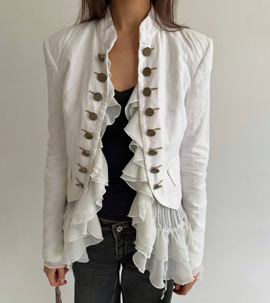 Guess linen and cotton napoleon type jacket