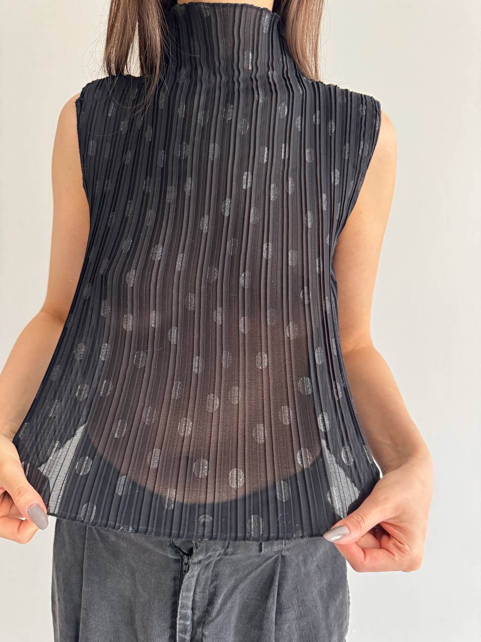 Vintage pleated avant garde top