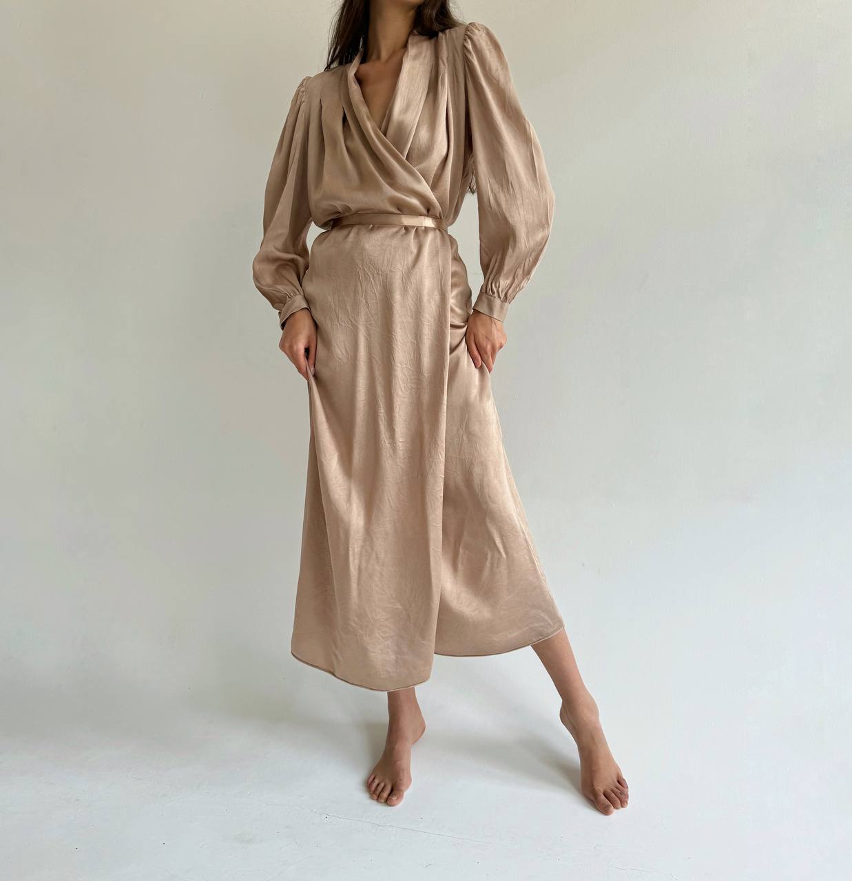 Vintage La Perla silk robe from 60s