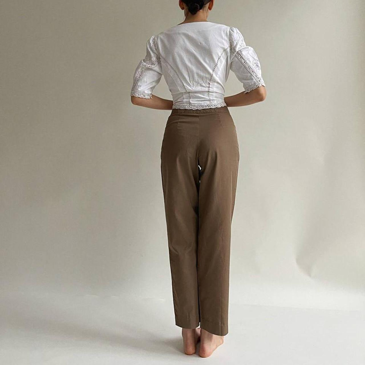 Vintage beige high waisted pants