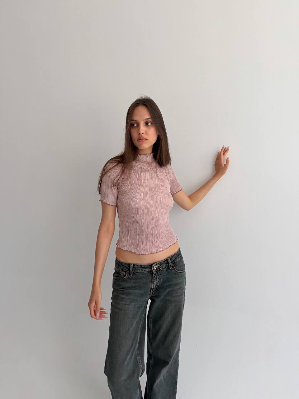 Vintage pleated avant garde blouse
