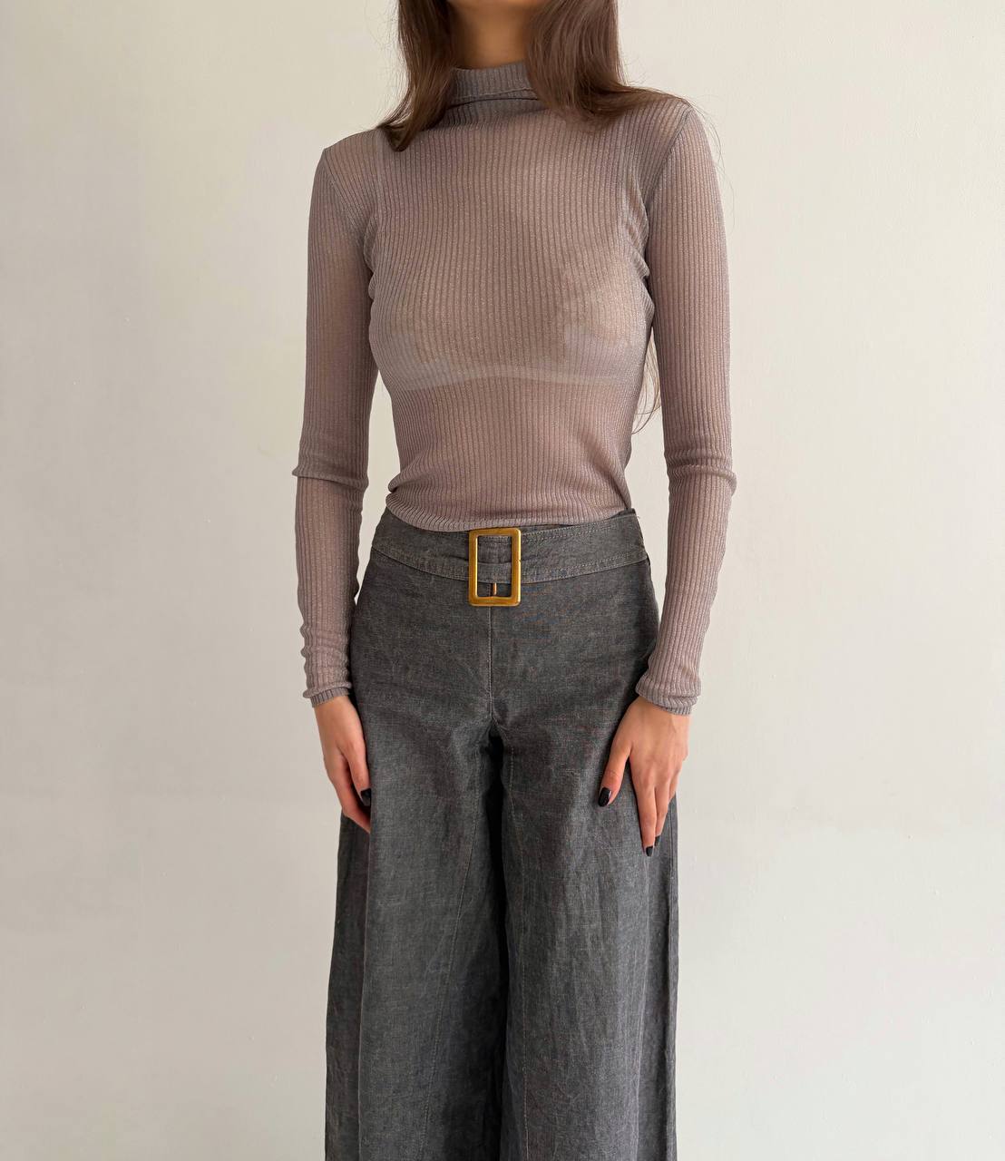 Vintage cotton super wide pants