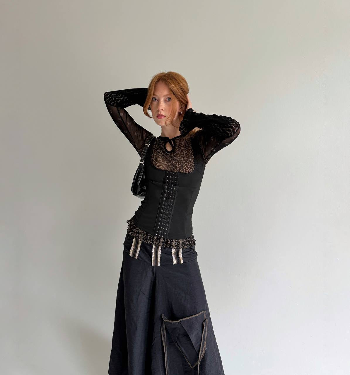 Vintage avant garde asymmetrical skirt