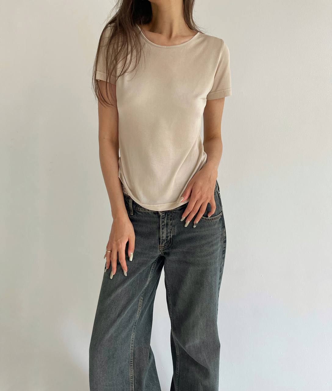Vintage pure silk t-shirt