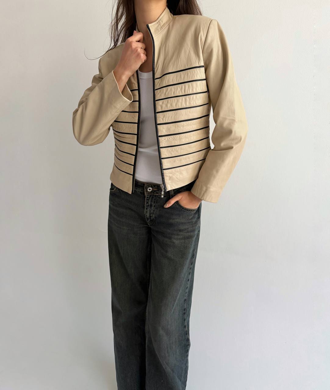 Vintage genuine leather jacket