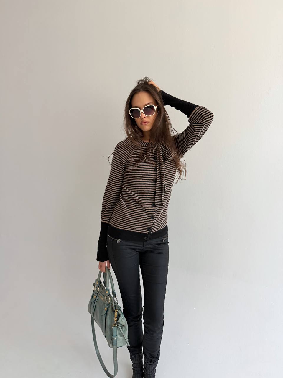 Vintage wool and angora cardigan