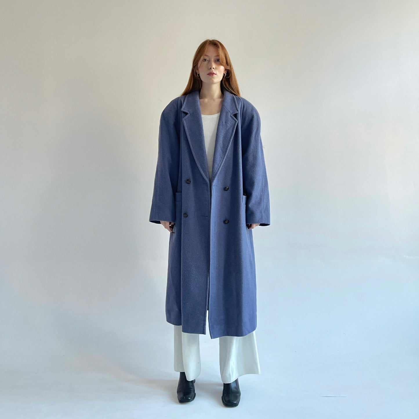 Vintage oversized 85% wool coat