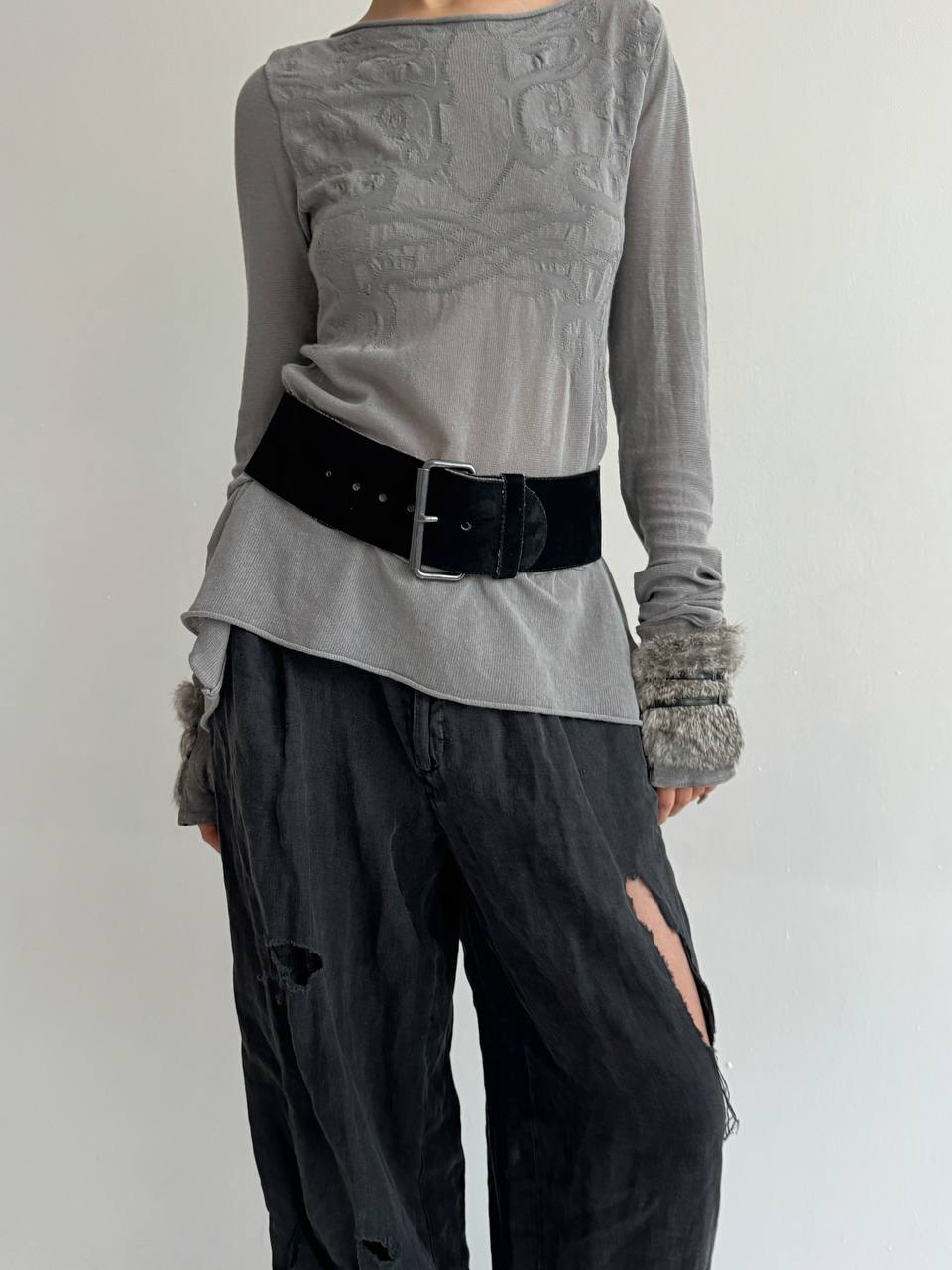 Vintage Plein Sud genuine leather belt