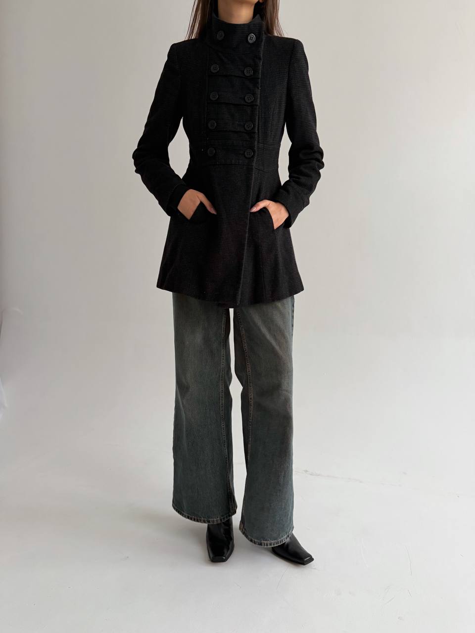 Vintage wool blend pea coat