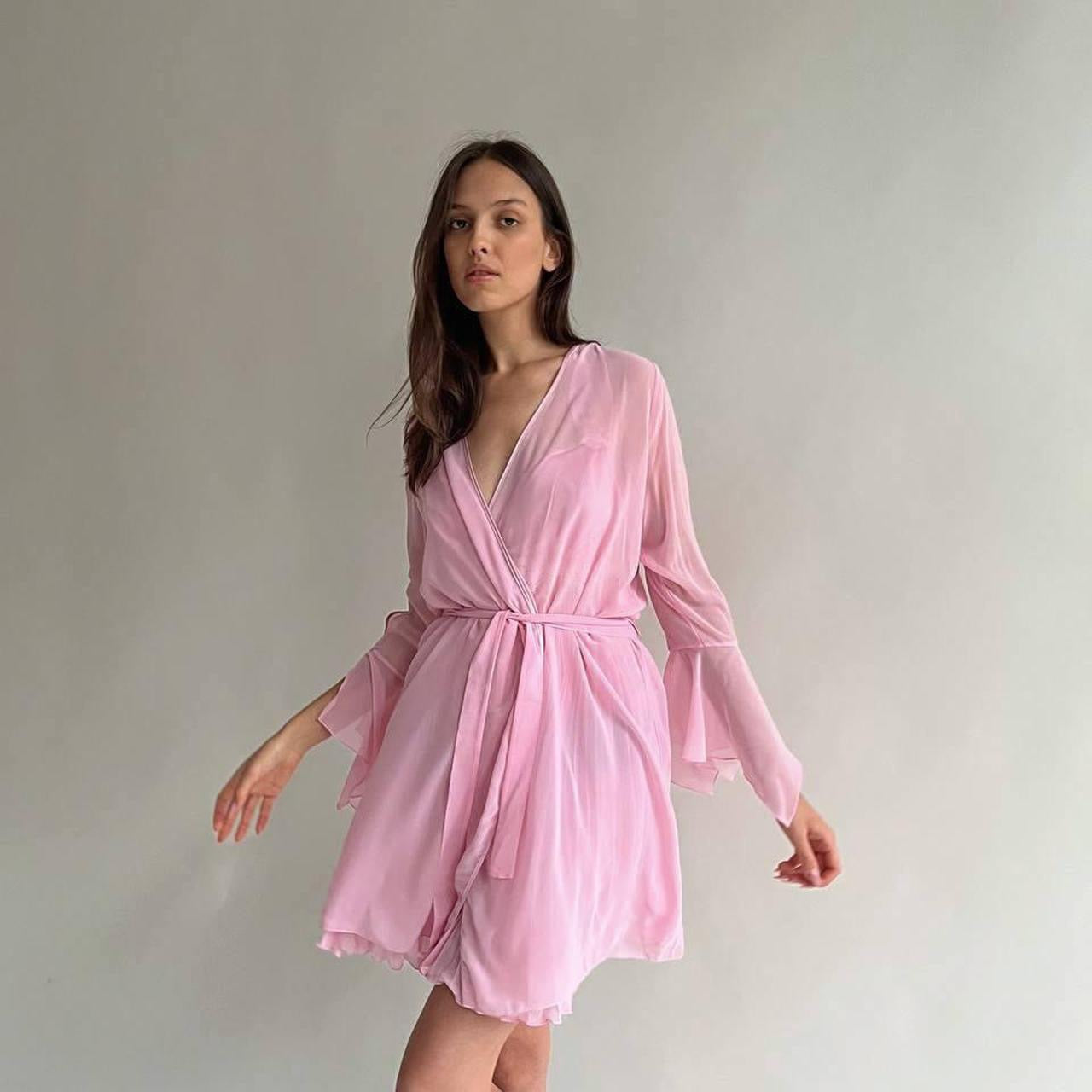 Vintage pink coquette night gow and robe