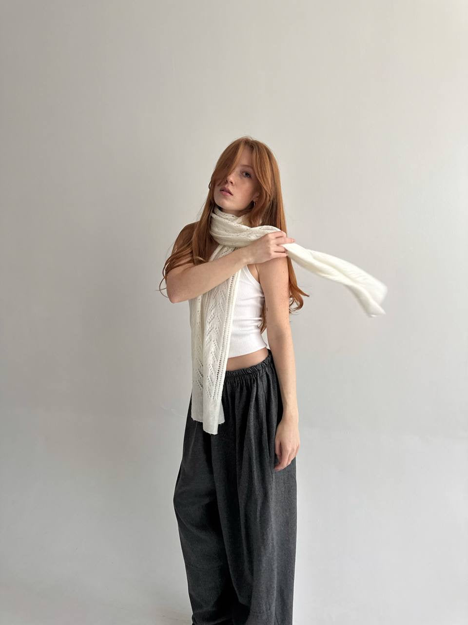 Vintage knitted scarf