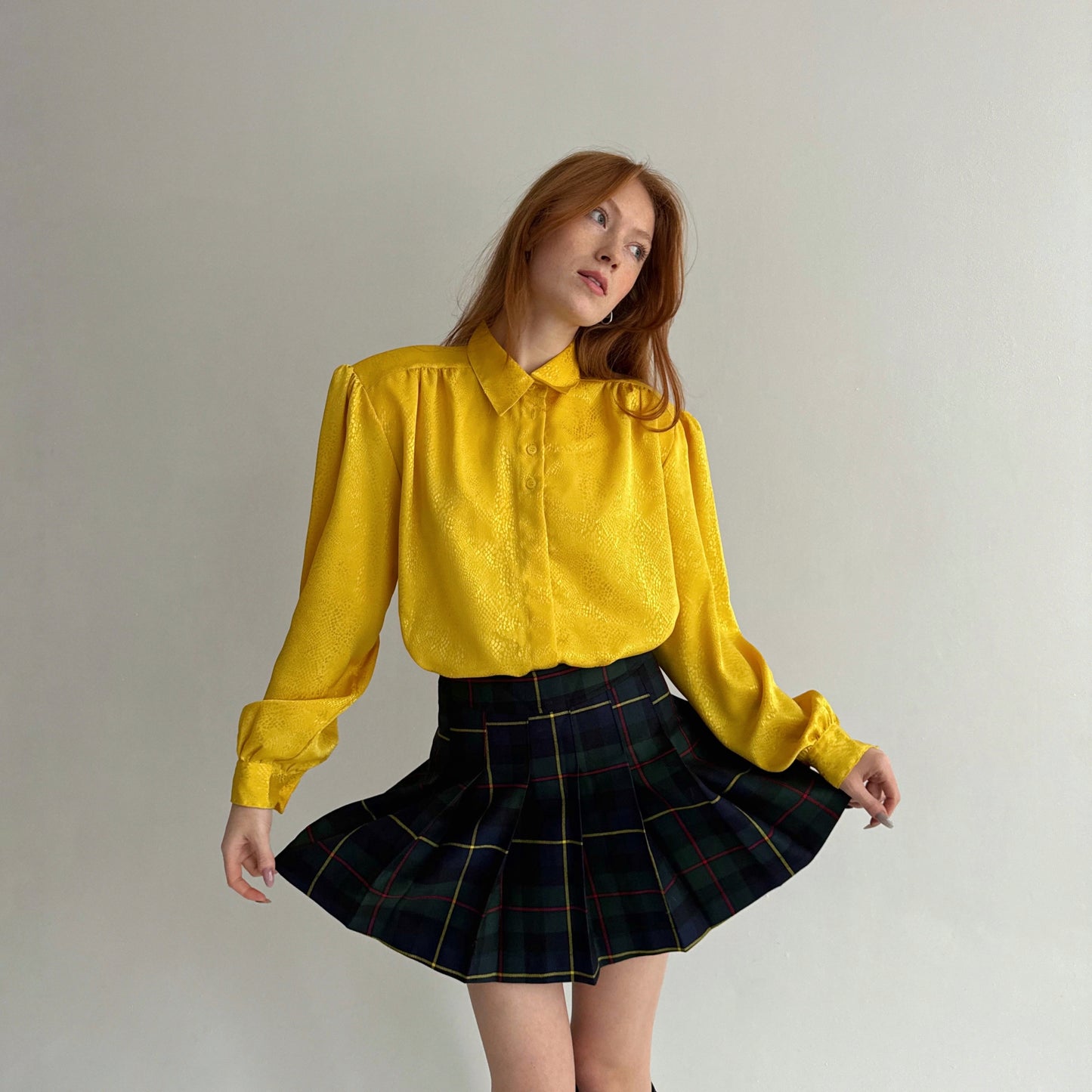 Vintage yellow blouse