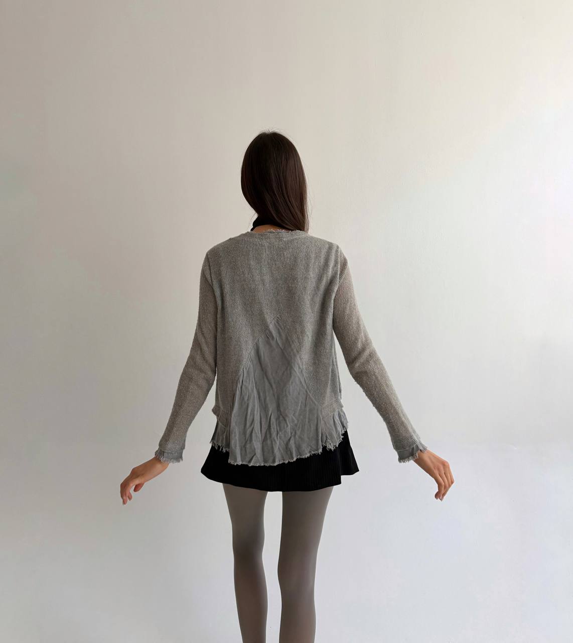 Vintage grey avant garde cardigan