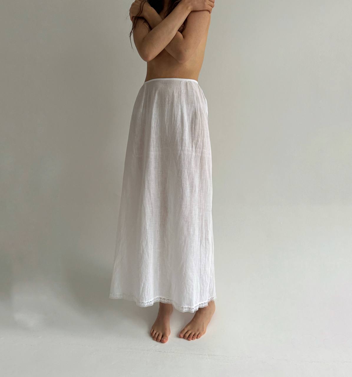 Vintage cotton Edwardian style dress