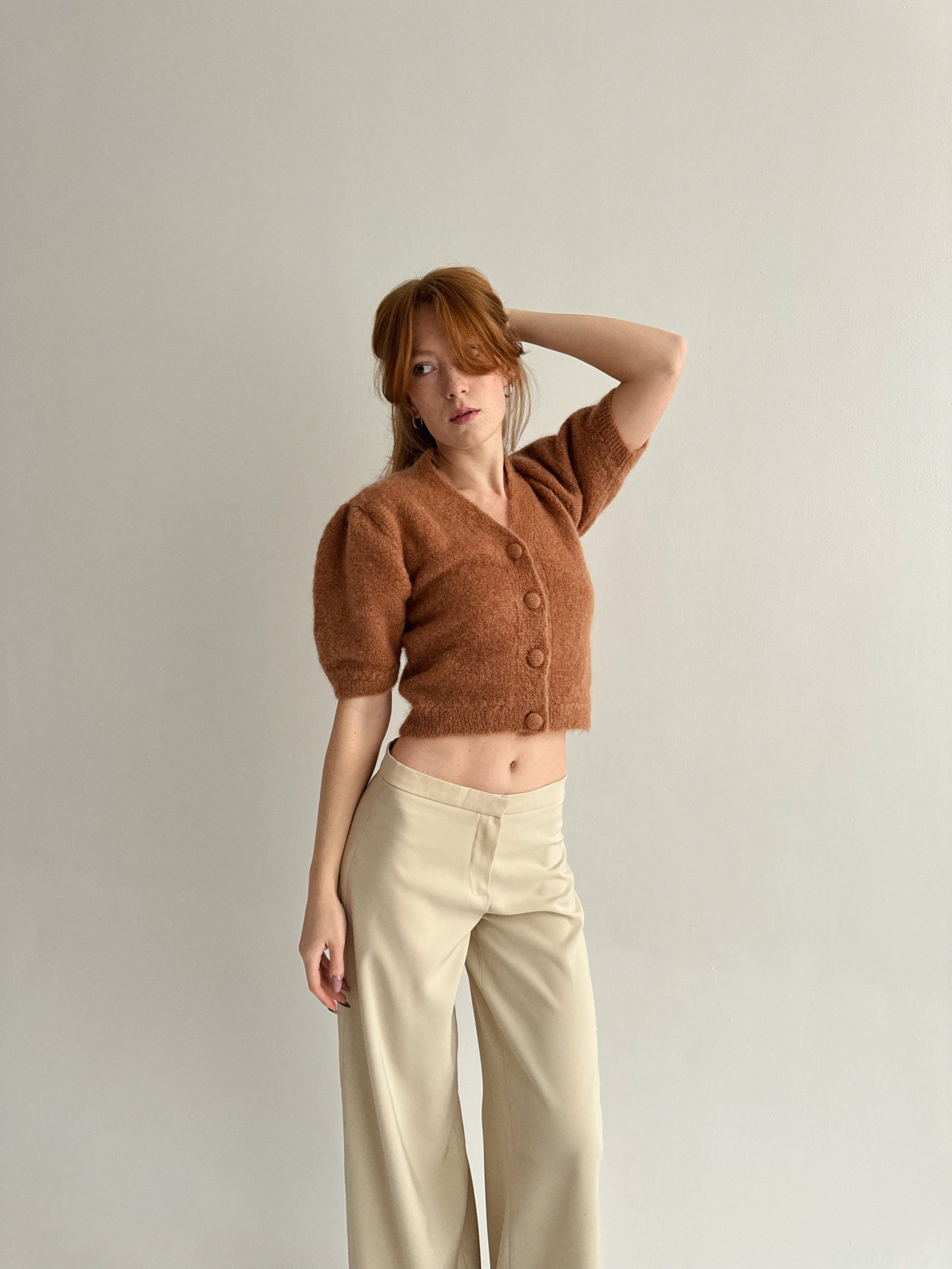 Rouje Paris 82% mohair fluffy cardigan