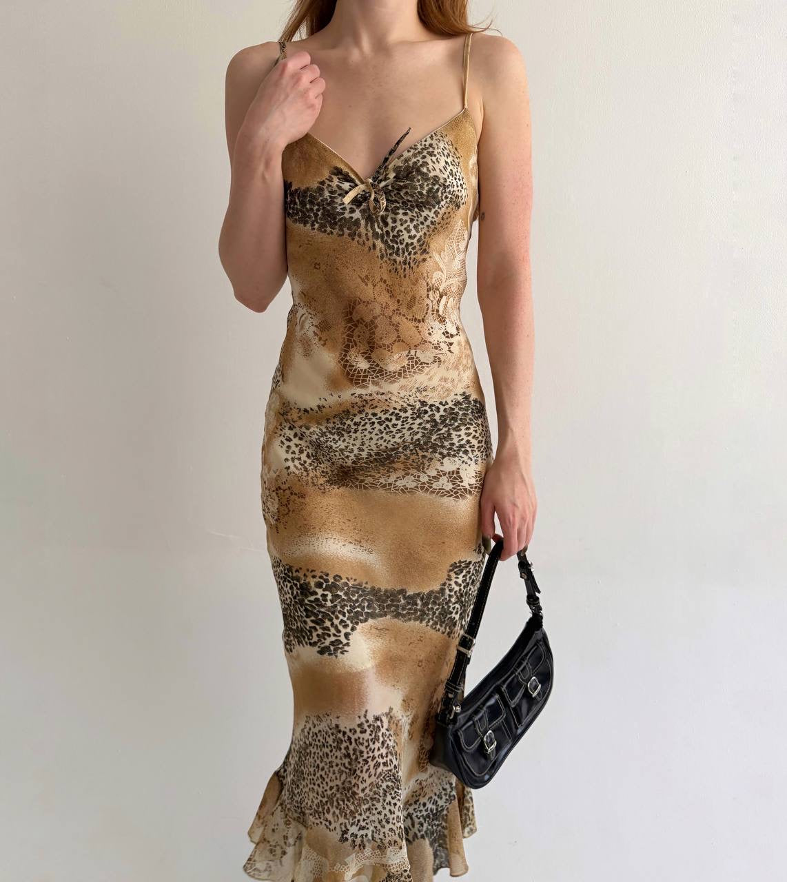 Vintage leopard printed dress