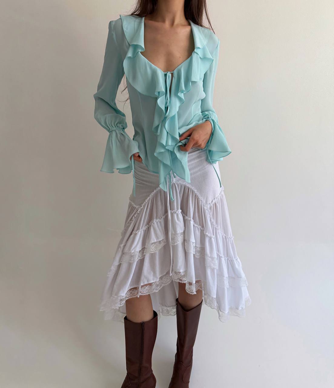 Blumarine Blugirl acetate and silk blouse
