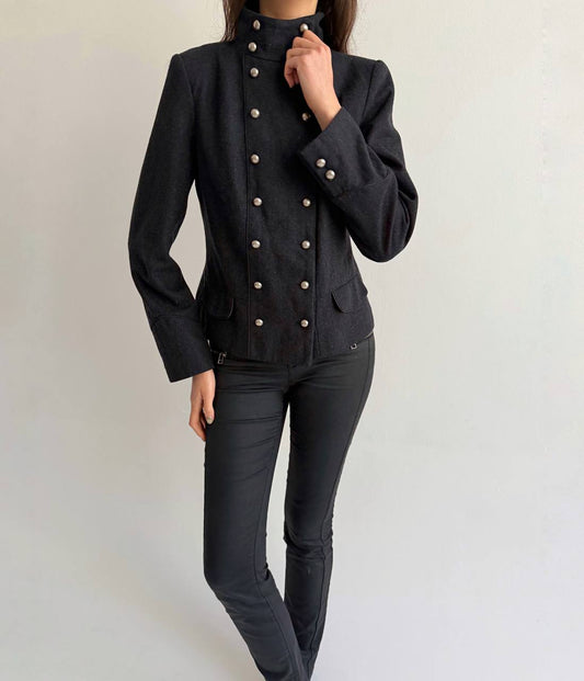 Vintage wool blend napoleon jacket