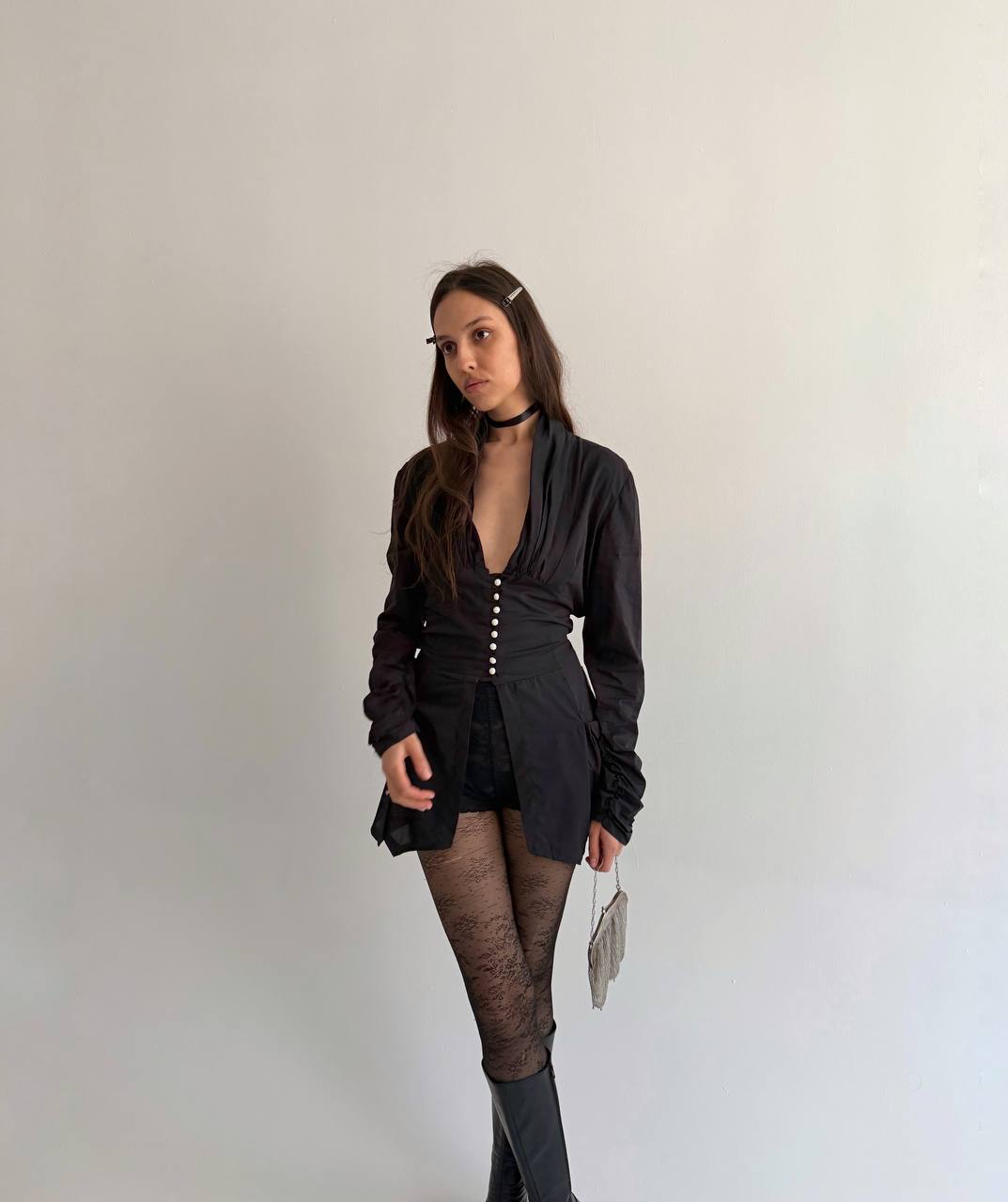 Vintage romantic avant garde blouse