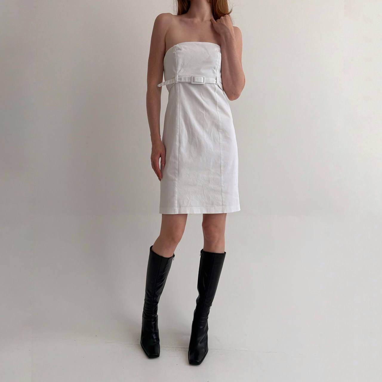 Vintage cotton 90s minimalism inspired dress