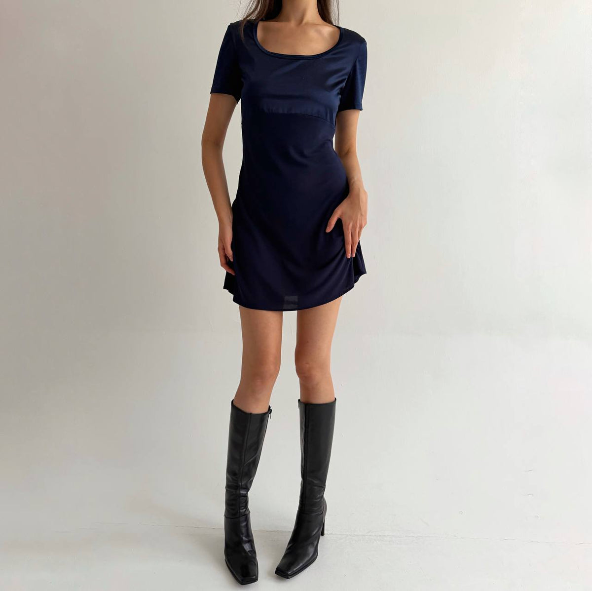 Vintage acetate blend French dress