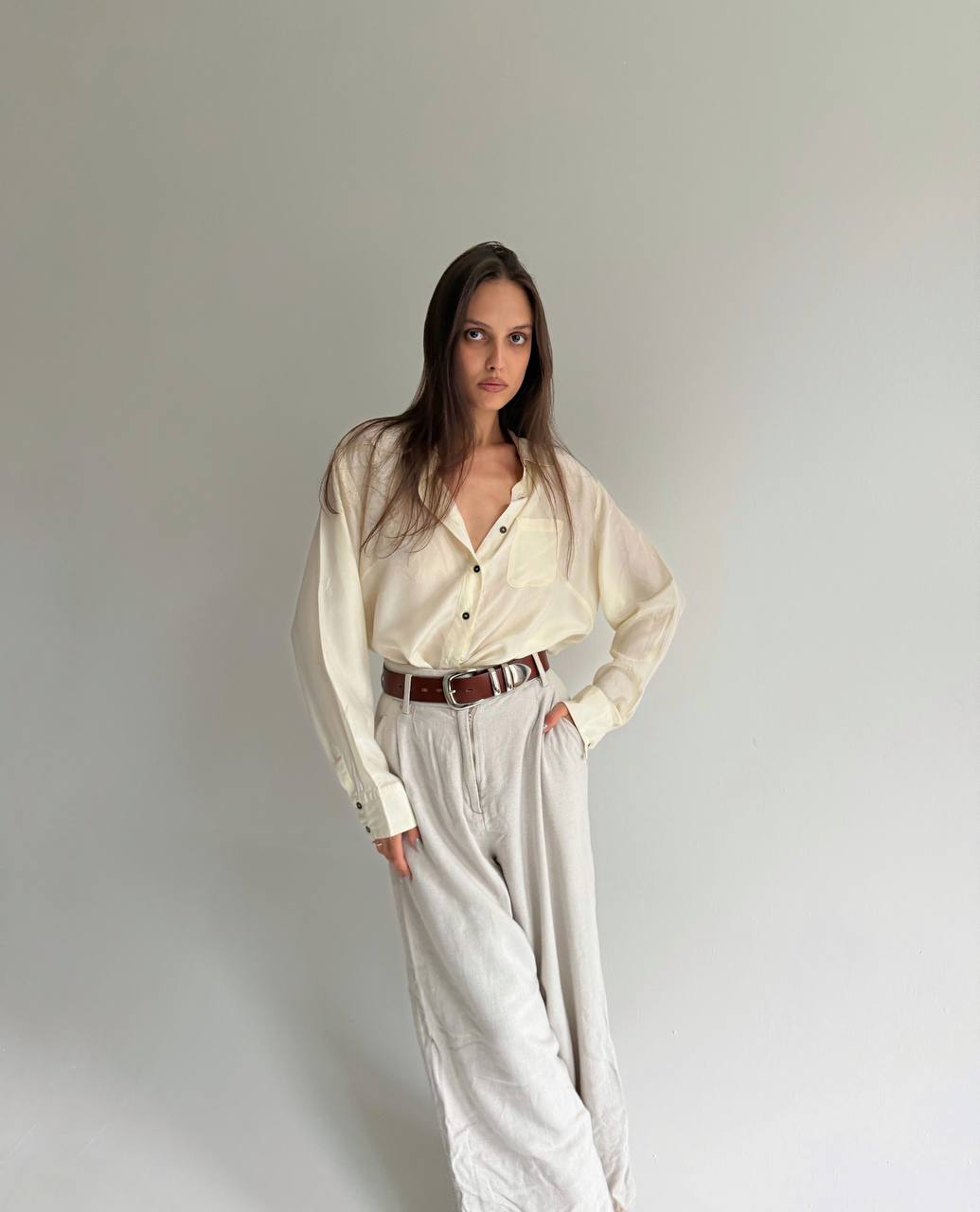 Vintage pure silk blouse