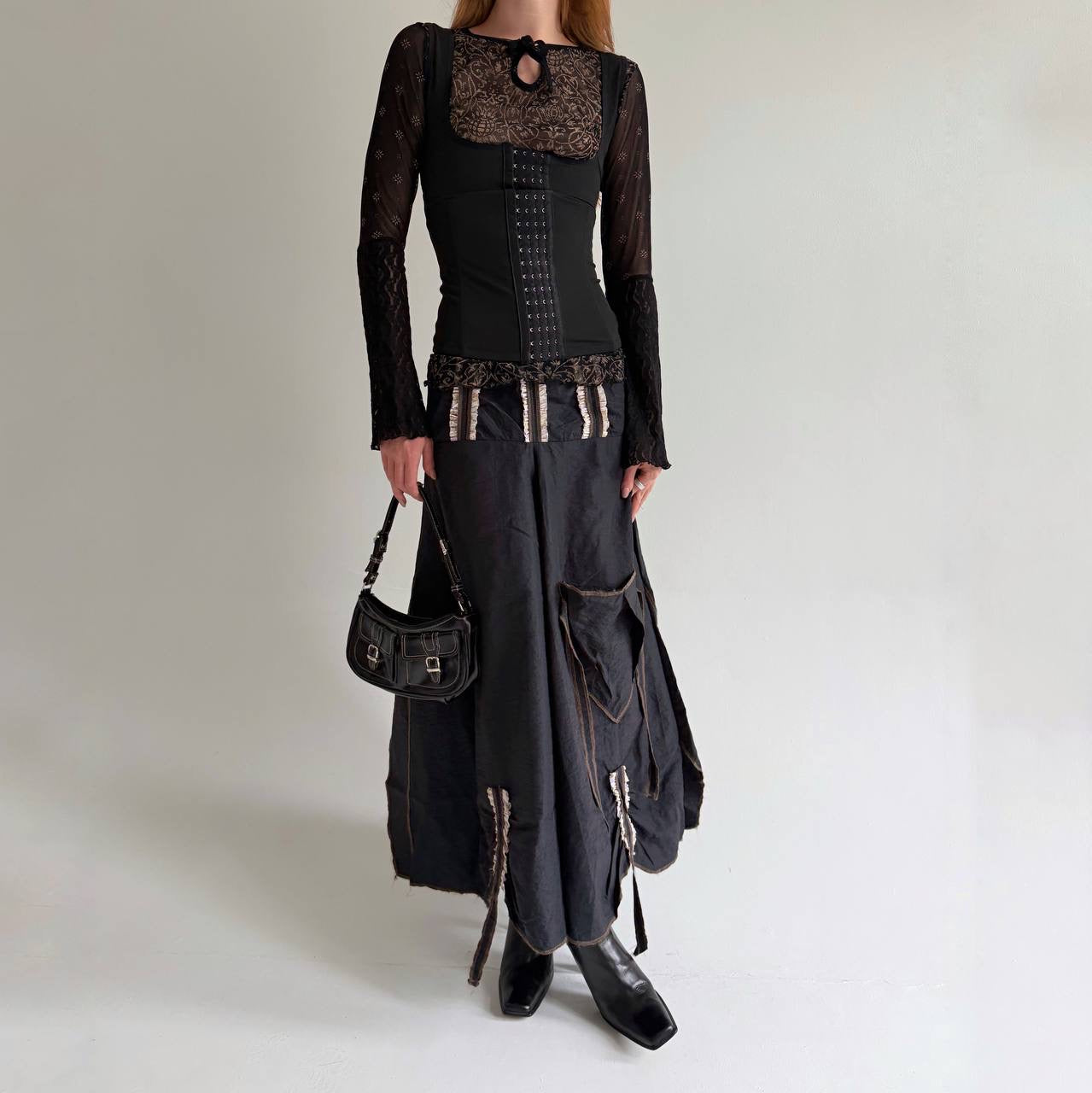 Vintage avant garde asymmetrical skirt