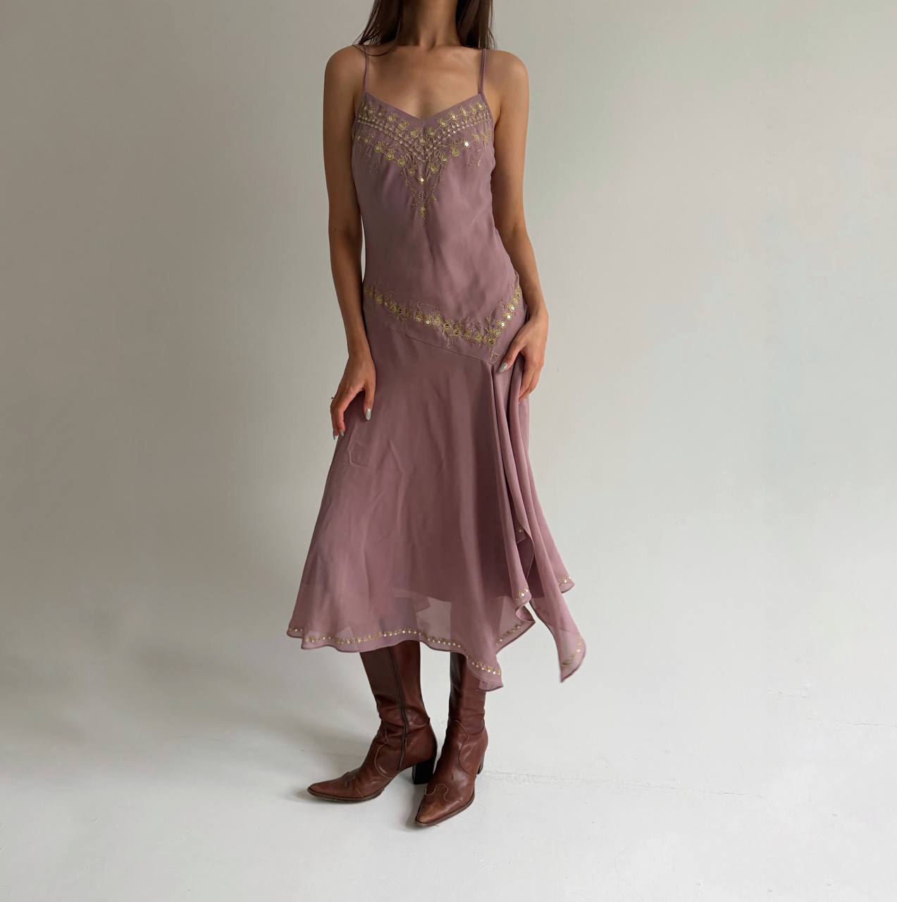Vintage dusty rose dress