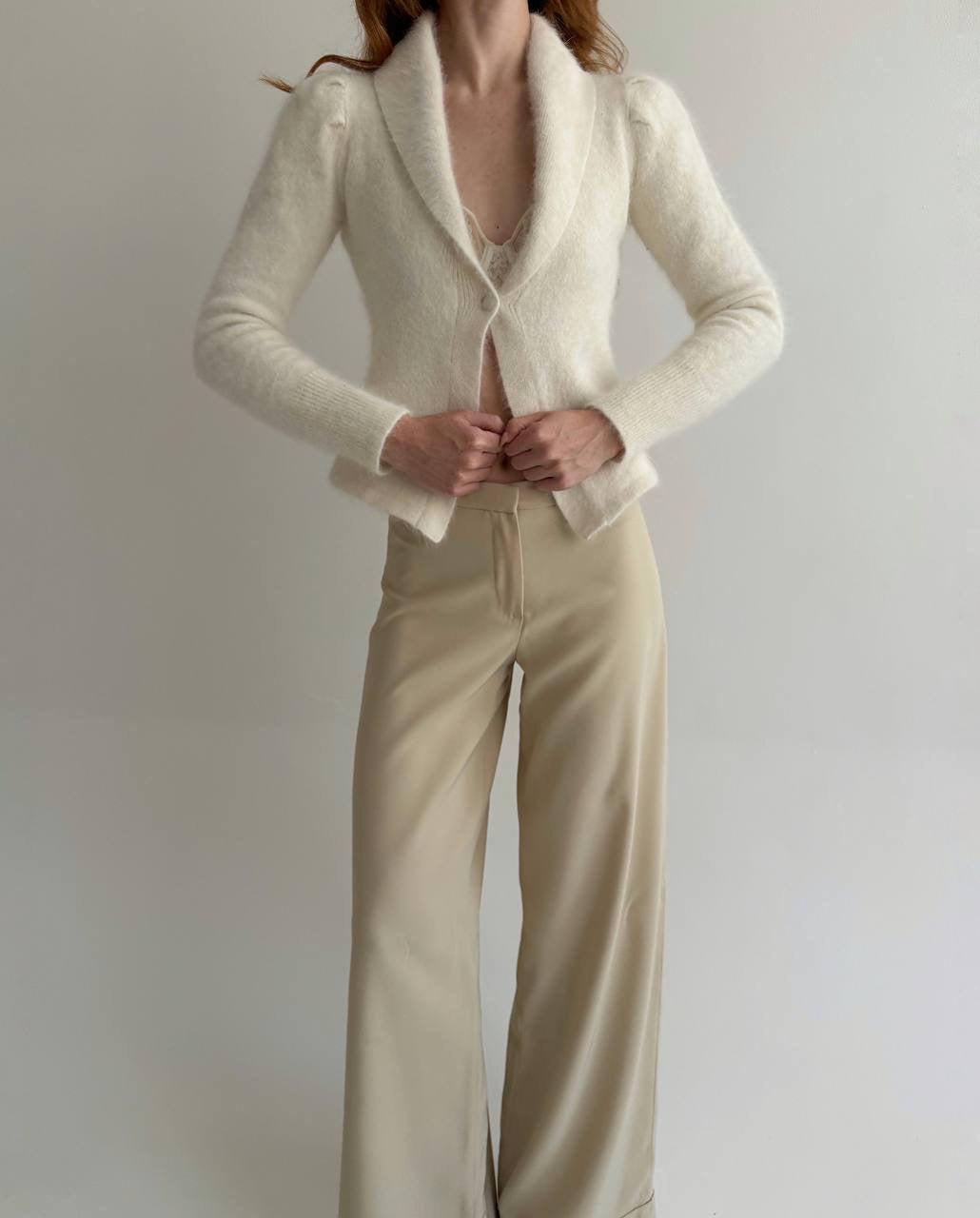 Vintage 70% angora fluffy cardigan