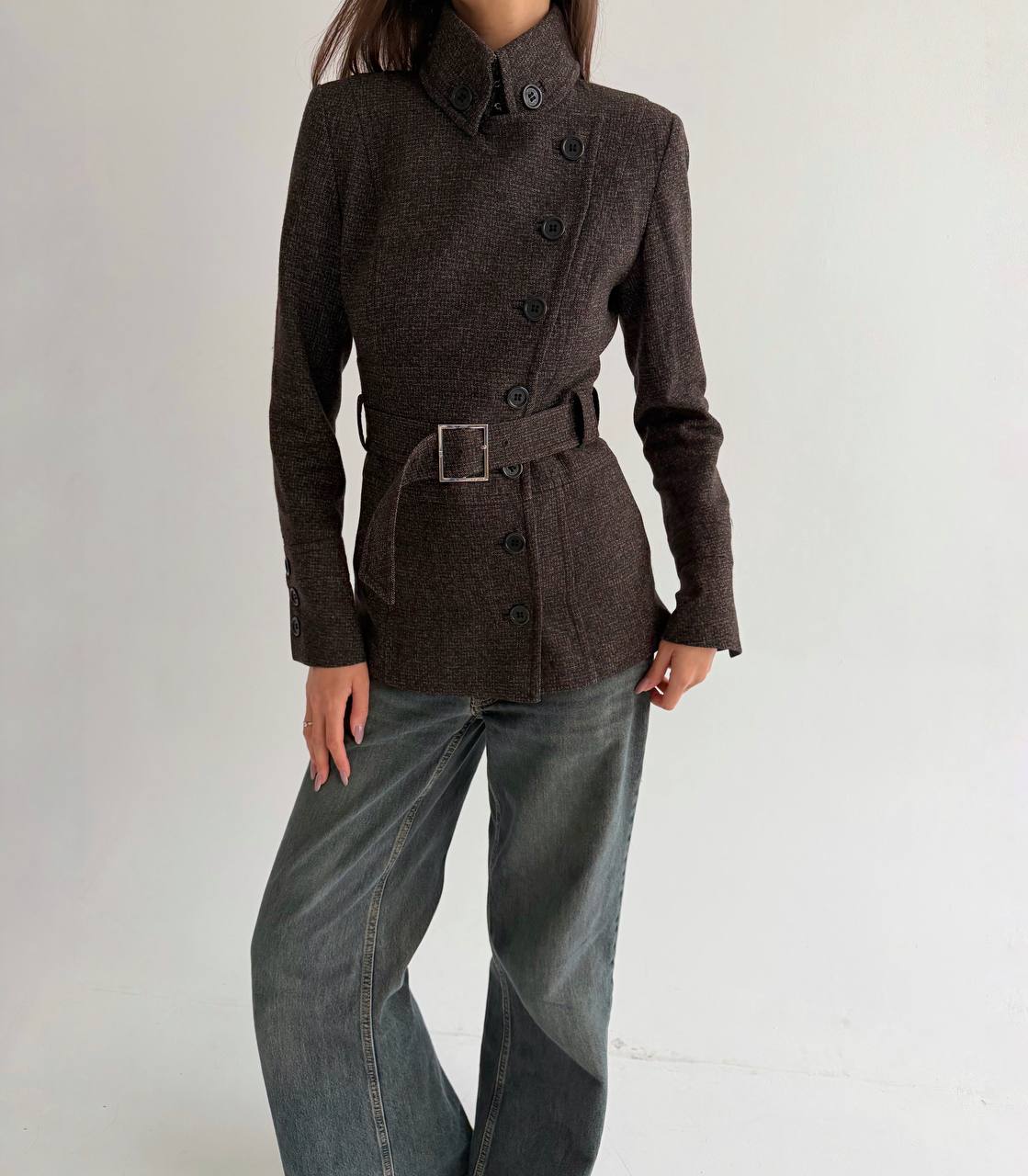 Karen Millen 100% wool asymmetrical jacket