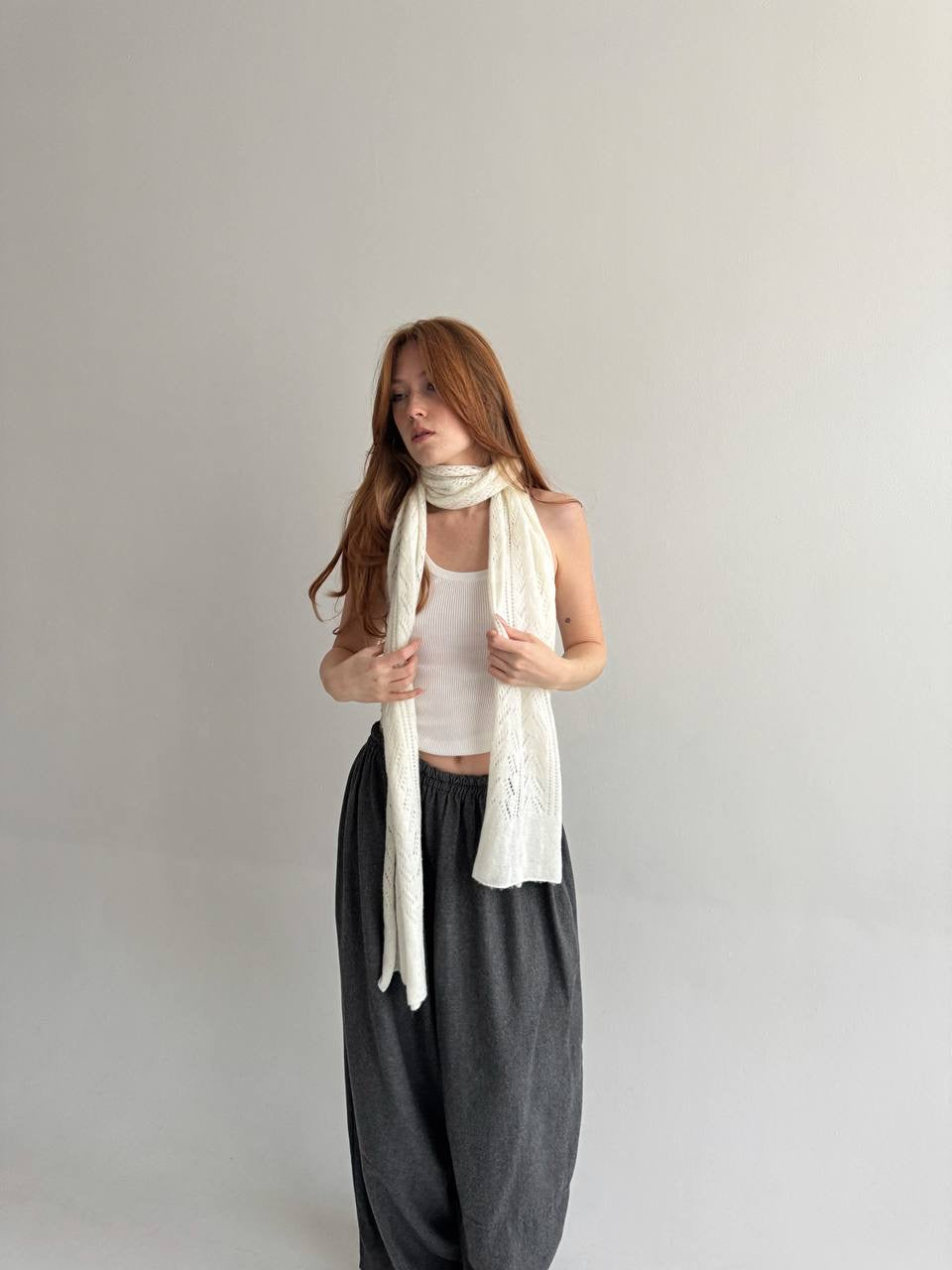 Vintage knitted scarf