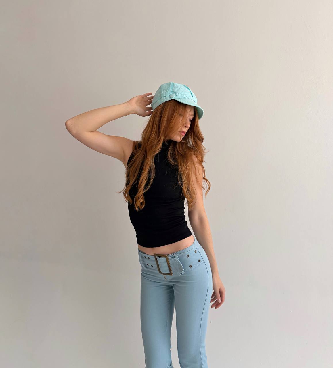 Vintage cotton blue cap