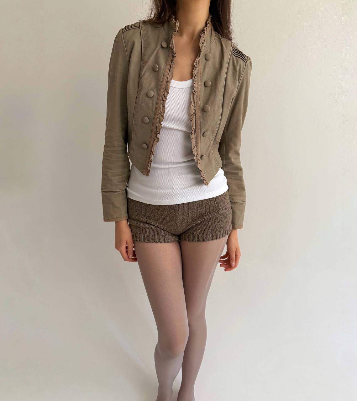 Vintage khaki napoleon jacket