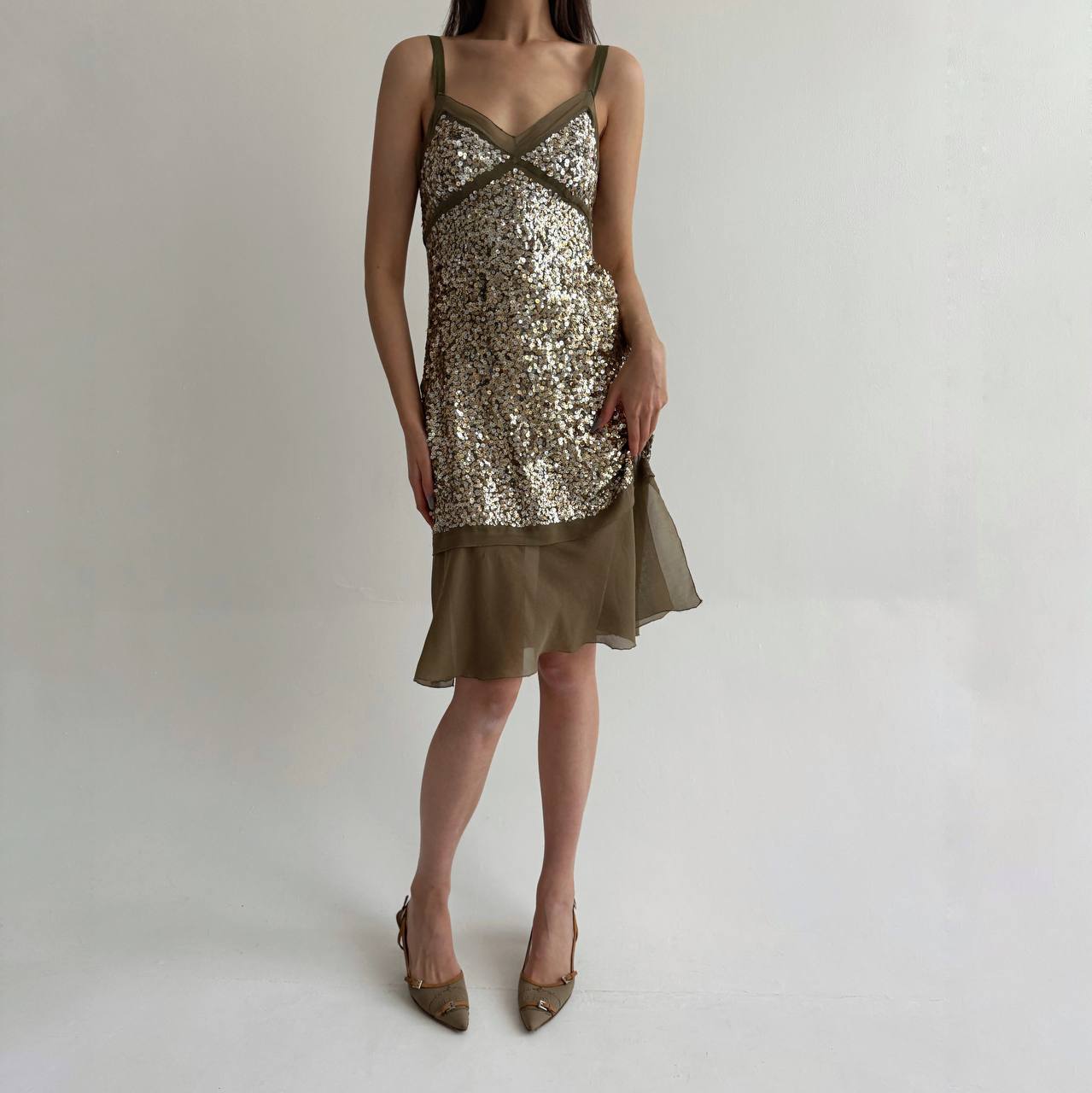 La Perla pure silk dress with sequins