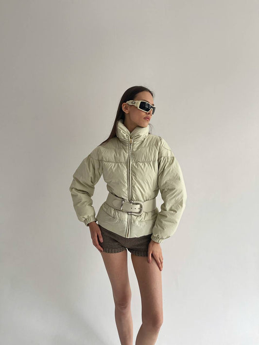 Blumarine beige puffer jacket