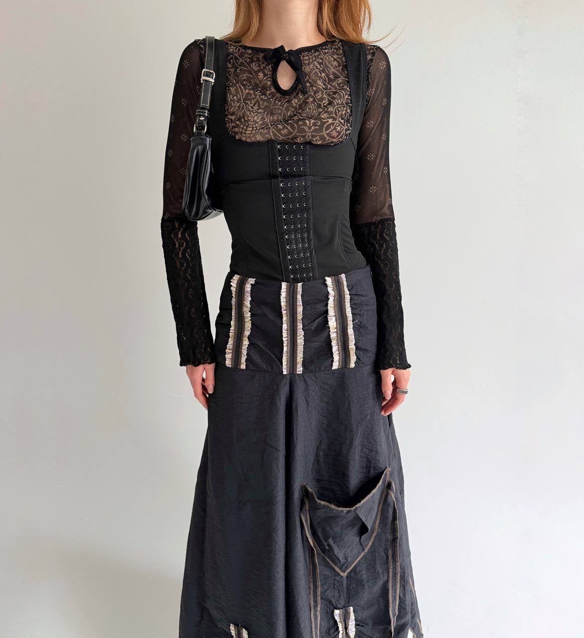Vintage avant garde asymmetrical skirt