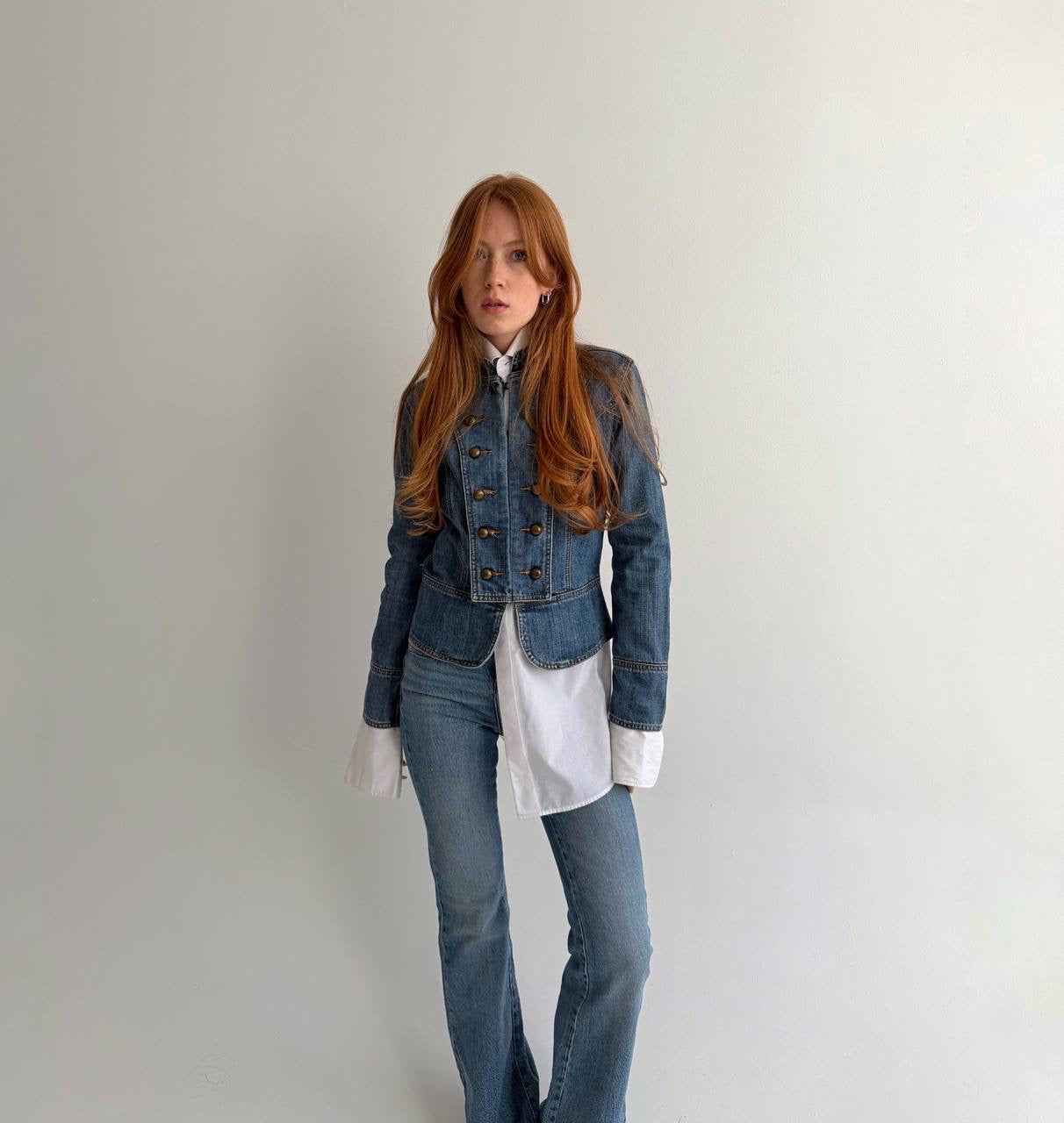 Y2K denim napoleon type jacket