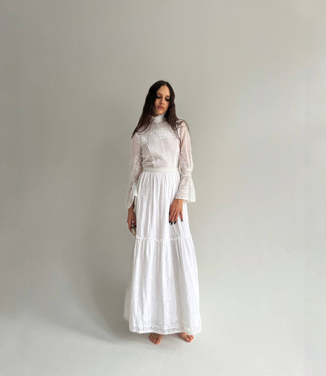 Vintage cotton Edwardian style dress