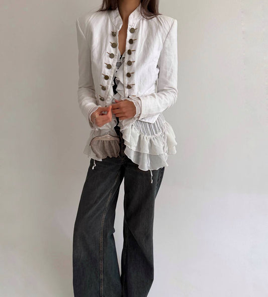 Guess linen and cotton napoleon type jacket