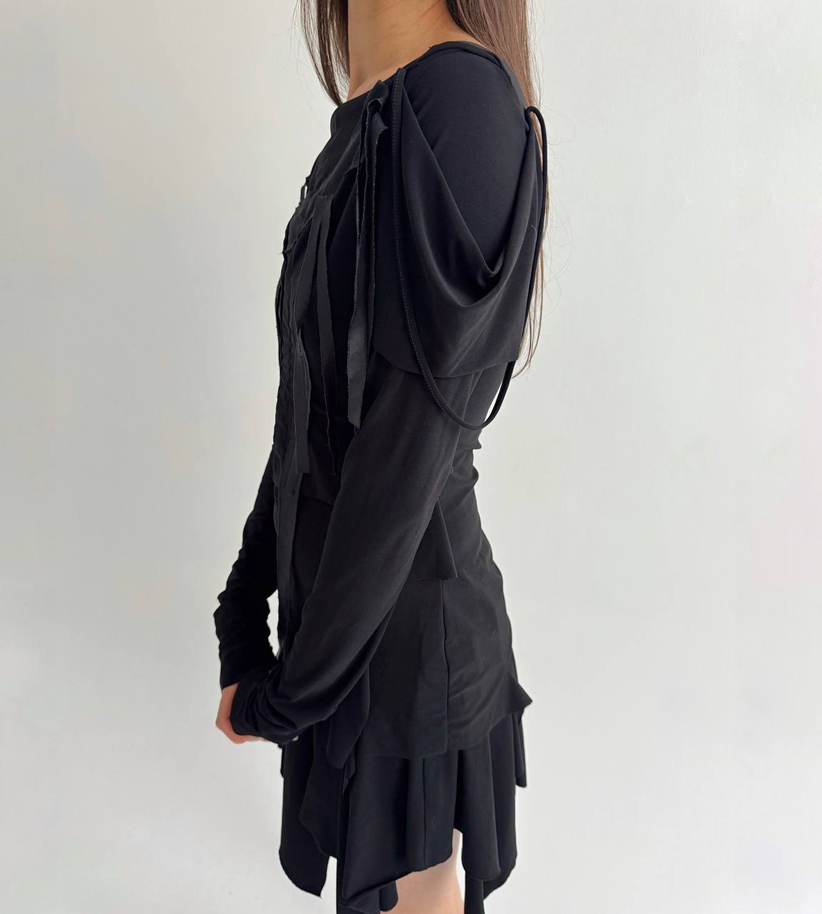 Vintage avant garde deconstructed blouse