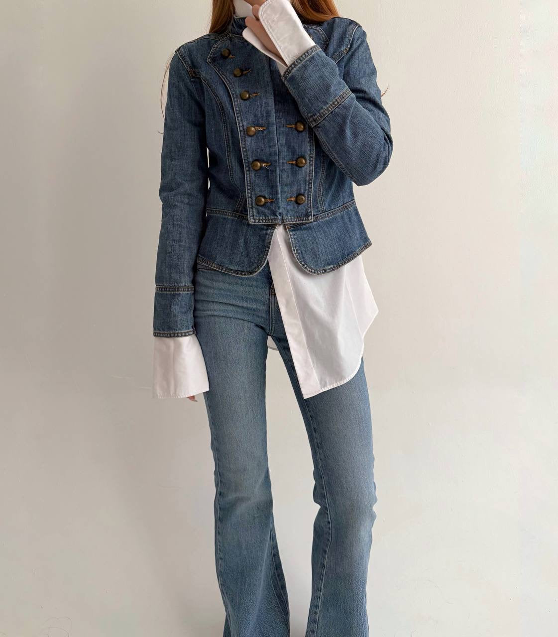 Y2K denim napoleon type jacket