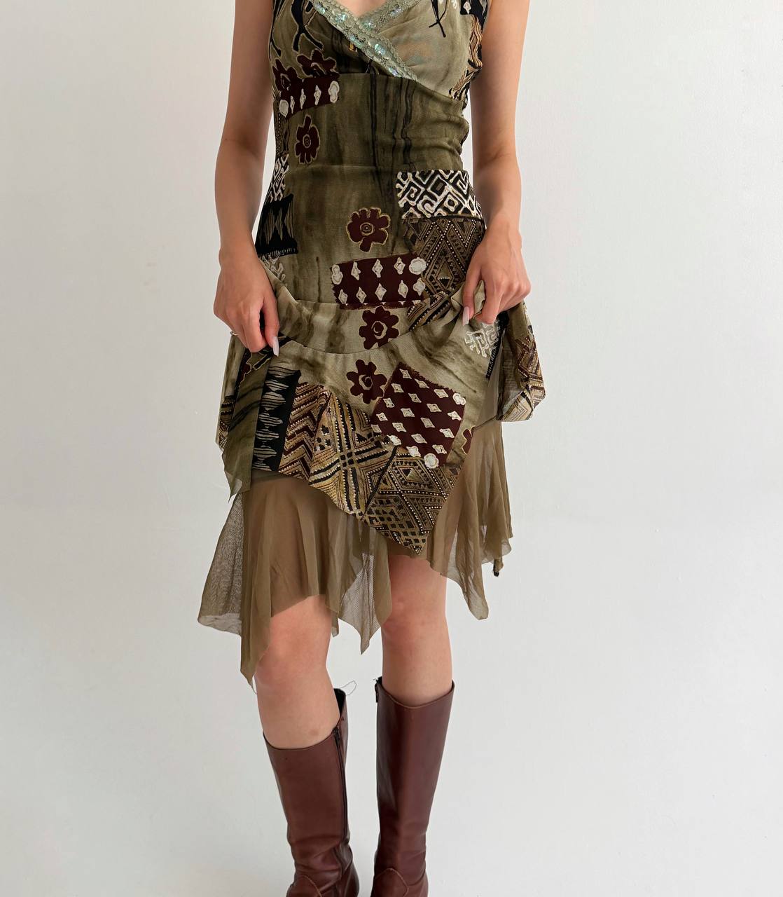 Vintage Y2K printed dress