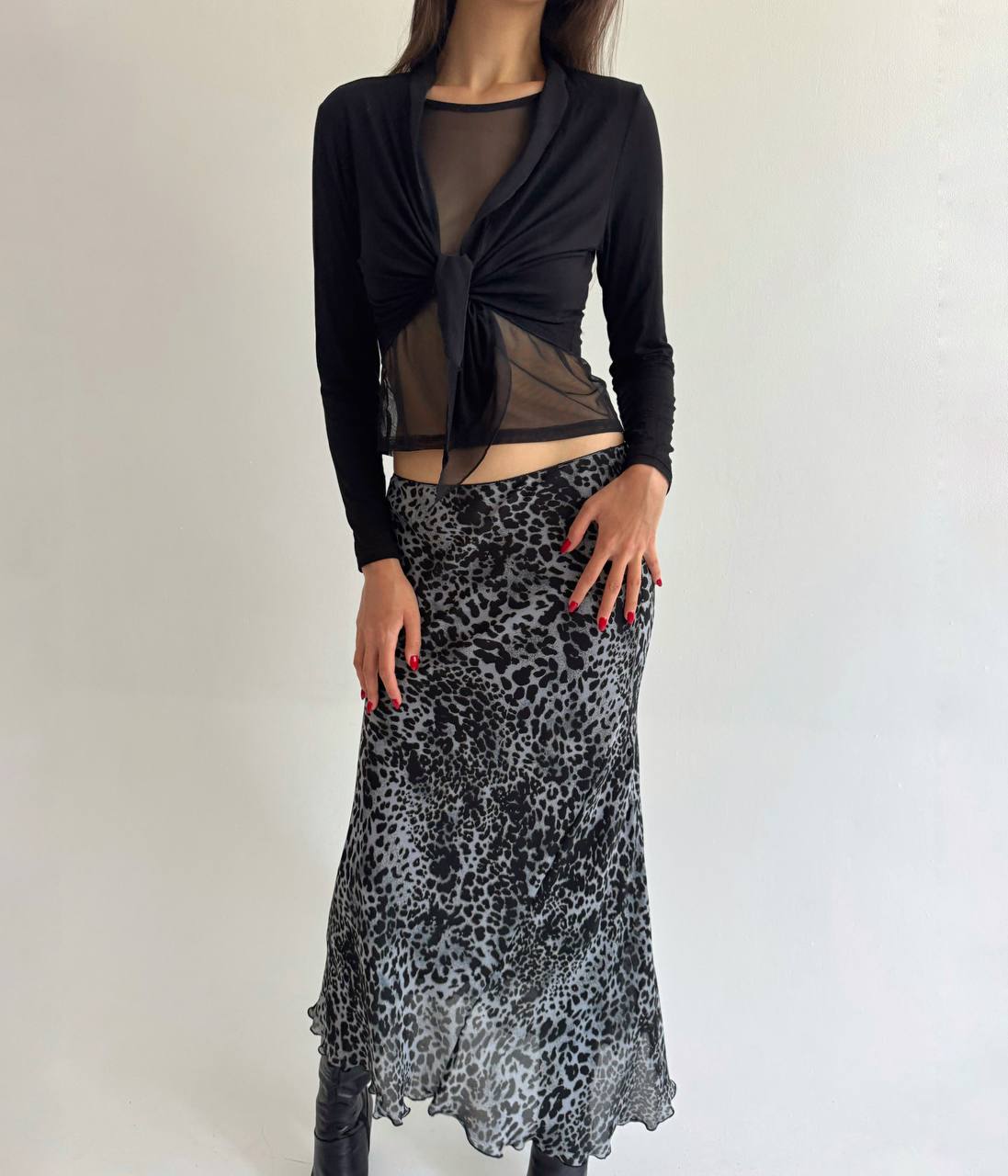 Vintage viscose wrap top